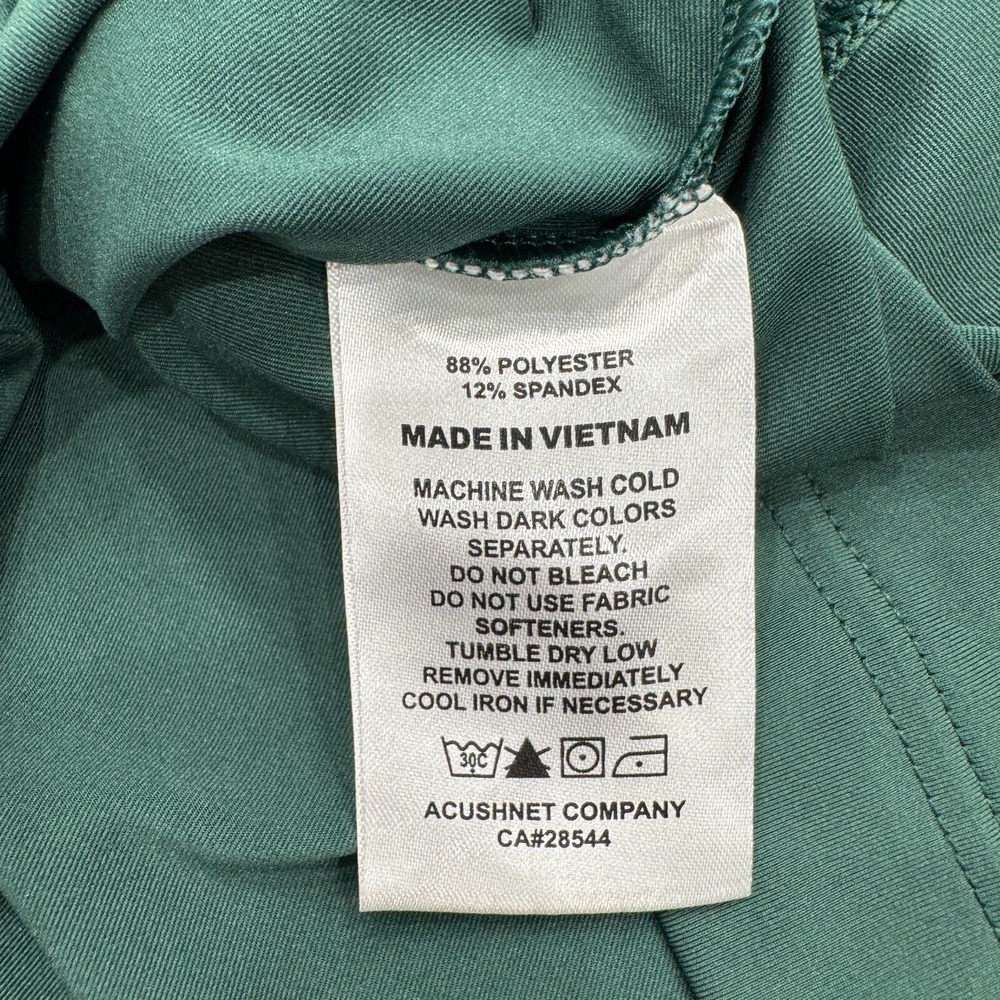 Footjoy Polo Shirt XL Golf Green Casual Mens InnerView - Picture 8 of 8